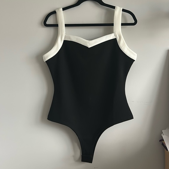P Cill Other - BNWT! P Cill Bodysuit Size Large (L) Black and White Body Suit Leotard
